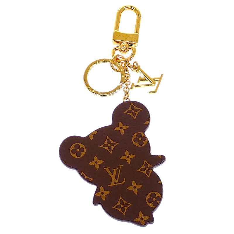 ルイヴィトン LOUIS VUITTON LV×TM キーホルダー スーパーフラット M02467 キーホルダー モノグラムキャンバス ゴールド金具 メンズ レディース【中古】【Aランク】