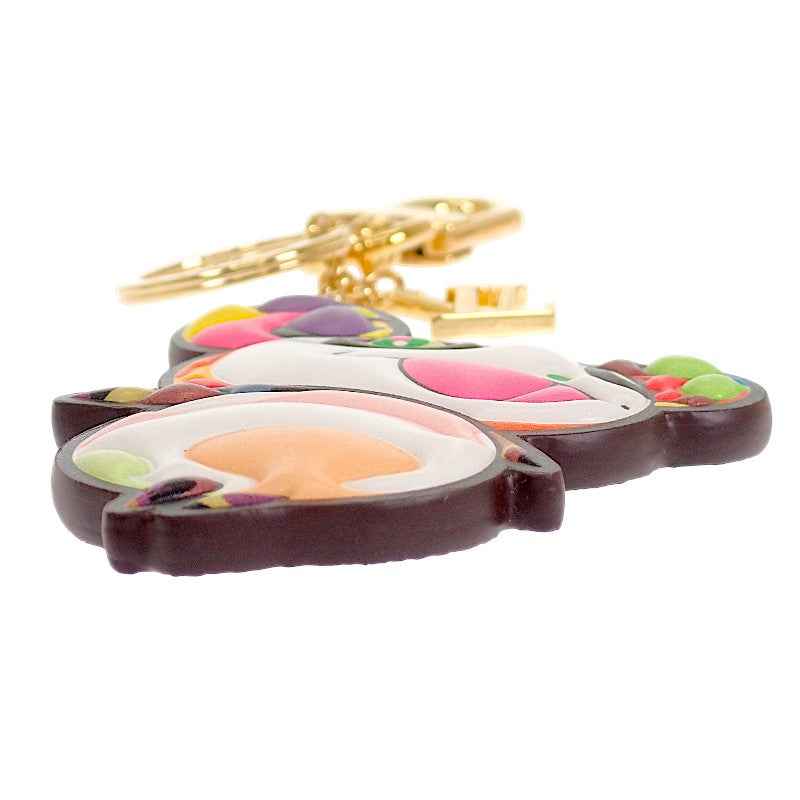ルイヴィトン LOUIS VUITTON LV×TM キーホルダー スーパーフラット M02467 キーホルダー モノグラムキャンバス ゴールド金具 メンズ レディース【中古】【Aランク】