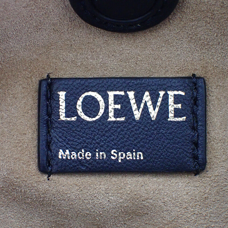 ロエベ LOEWE フラメンコパースミニ A914CBPX03_1100 ショルダーバッグ ラムスキン ブラック ゴールド金具 レディース【中古】【Aランク】