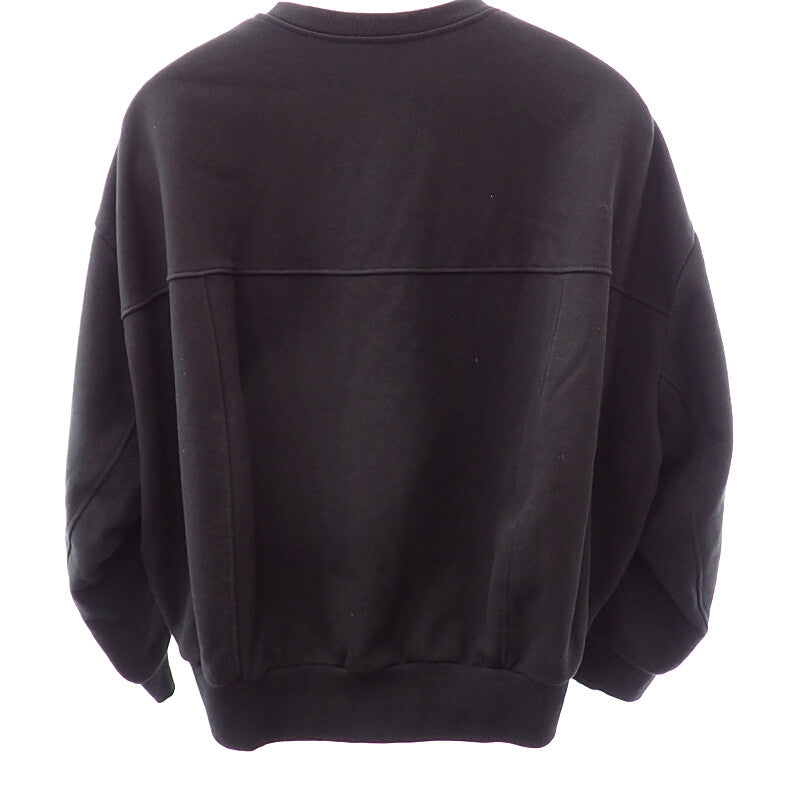 マルニ MARNI メンディング刺繍ロゴ Vネック 38 FLJE0218S1 スウェット コットン ブラック レディース【中古】【Aランク】