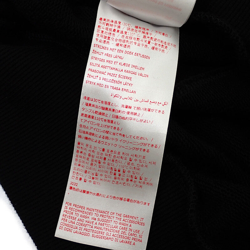 マルニ MARNI メンディング刺繍ロゴ Vネック 38 FLJE0218S1 スウェット コットン ブラック レディース【中古】【Aランク】