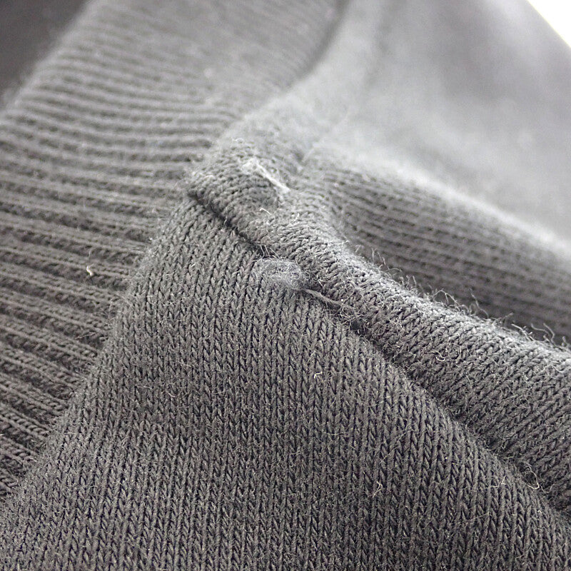 マルニ MARNI メンディング刺繍ロゴ Vネック 38 FLJE0218S1 スウェット コットン ブラック レディース【中古】【Aランク】