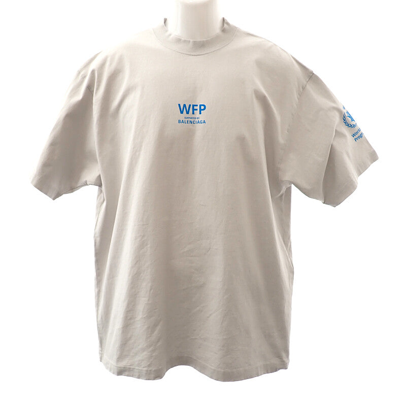 バレンシアガ BALENCIAGA WFP ロゴ Tシャツ XS 764235 半袖Tシャツ コットン グレー レディース メンズ【中古】【Aランク】
