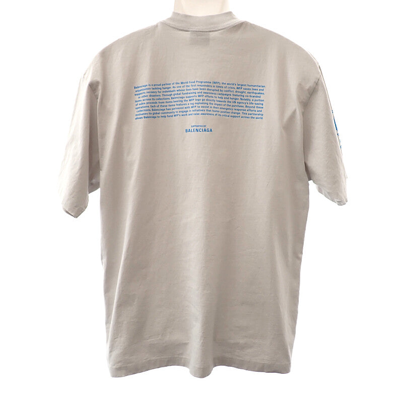 バレンシアガ BALENCIAGA WFP ロゴ Tシャツ XS 764235 半袖Tシャツ コットン グレー レディース メンズ【中古】【Aランク】