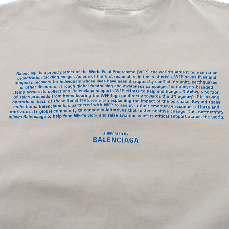 バレンシアガ BALENCIAGA WFP ロゴ Tシャツ XS 764235 半袖Tシャツ コットン グレー メンズ レディース【中古】【Aランク】