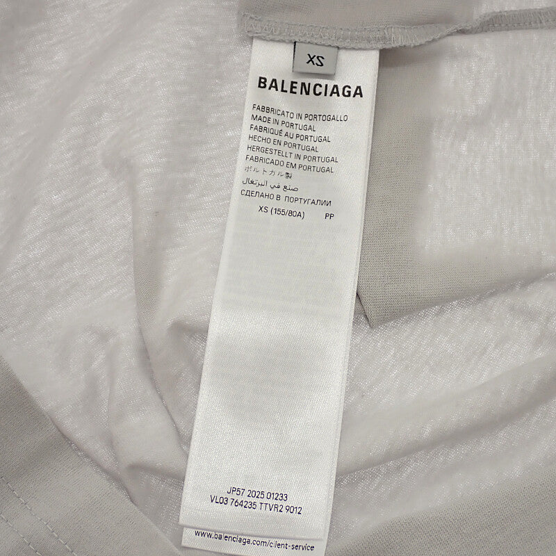 バレンシアガ BALENCIAGA WFP ロゴ Tシャツ XS 764235 半袖Tシャツ コットン グレー メンズ レディース【中古】【Aランク】