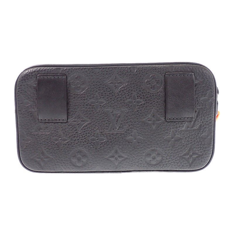 ルイヴィトン LOUIS VUITTON ポシェット ヴォルガ ルイヴィトンユニフォーム スタッフ限定 モノグラム ボディバッグ レザー トリヨン ブラック オレンジ ブラック金具 メンズ レディース【中古】【ABランク】