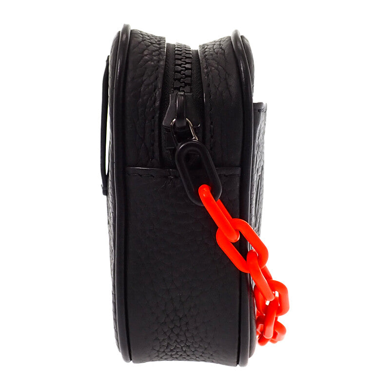 ルイヴィトン LOUIS VUITTON ポシェット ヴォルガ ルイヴィトンユニフォーム スタッフ限定 モノグラム ボディバッグ レザー トリヨン ブラック オレンジ ブラック金具 メンズ レディース【中古】【ABランク】