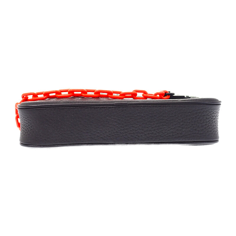 ルイヴィトン LOUIS VUITTON ポシェット ヴォルガ ルイヴィトンユニフォーム スタッフ限定 モノグラム ボディバッグ レザー トリヨン ブラック オレンジ ブラック金具 メンズ レディース【中古】【ABランク】