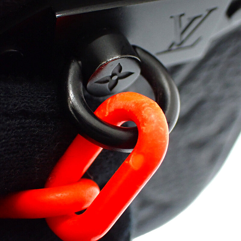 ルイヴィトン LOUIS VUITTON ポシェット ヴォルガ ルイヴィトンユニフォーム スタッフ限定 モノグラム ボディバッグ レザー トリヨン ブラック オレンジ ブラック金具 メンズ レディース【中古】【ABランク】
