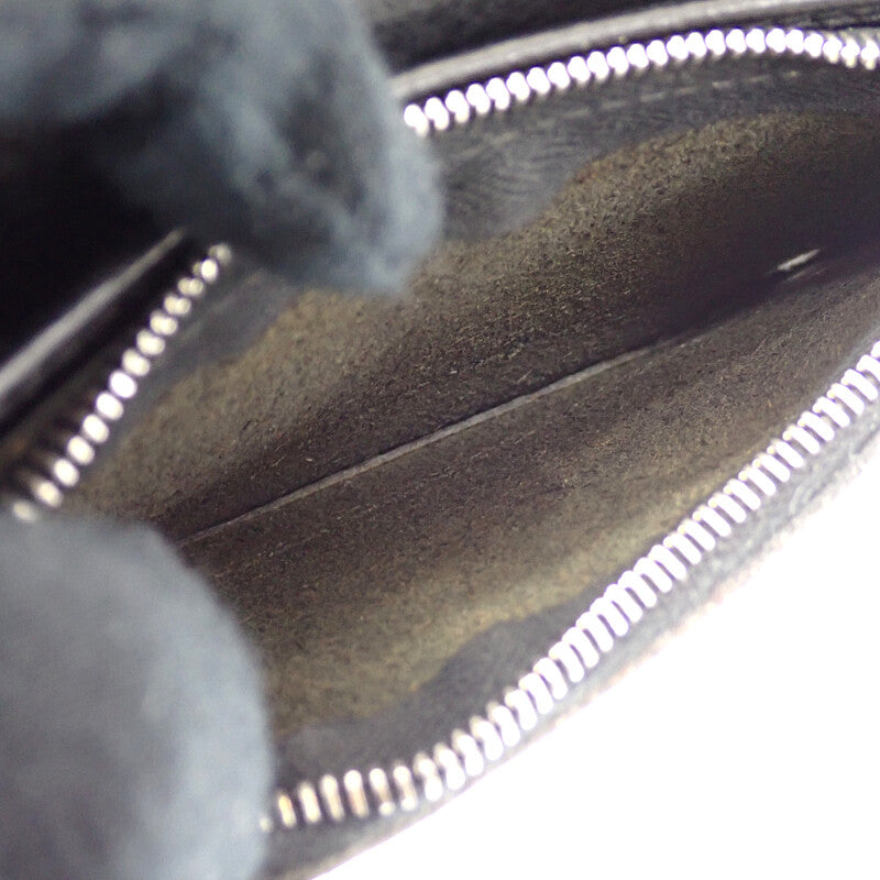 クロムハーツ CHROME HEARTS 1ジップ クロスボールボタン レザーウォレット 二つ折り財布 レザー ブラック メンズ【中古】【ABランク】