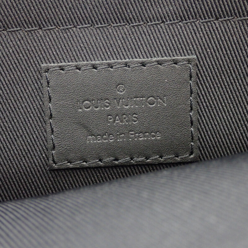 ルイヴィトン LOUIS VUITTON ポシェット ディスカバリー N60112 クラッチバッグ ダミエ・アンフィニ ブラック シルバー金具 メンズ【中古】【ABランク】