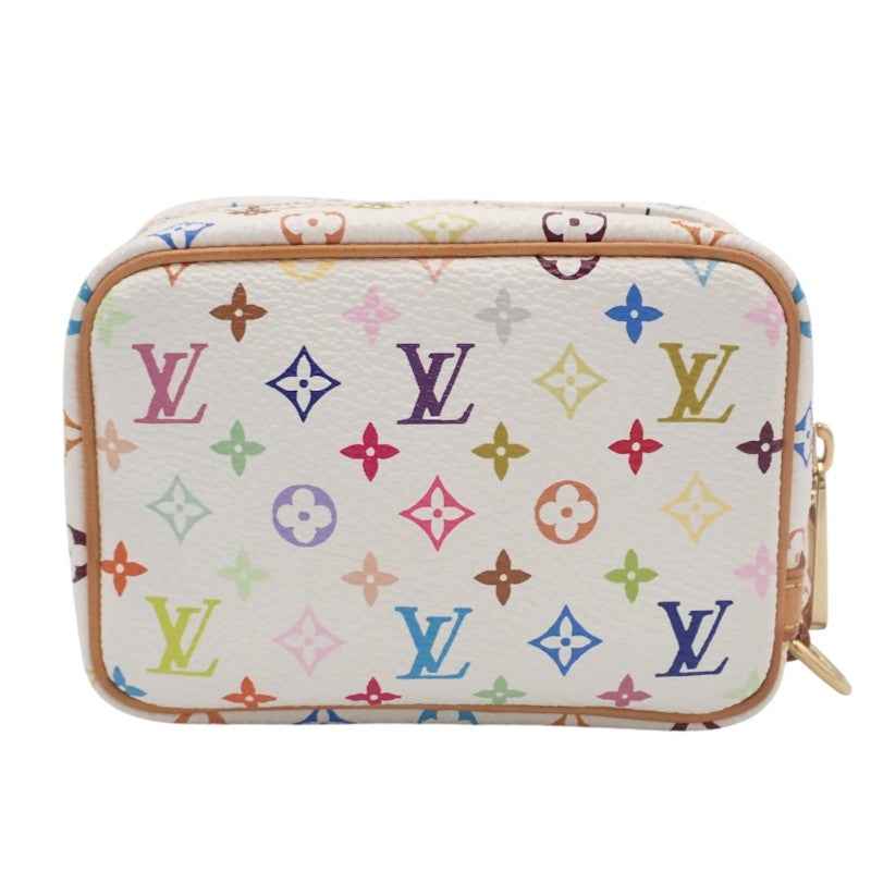 ルイヴィトン LOUIS VUITTON トゥルースワピティ M58033 モノグラム ポーチ レザー マルチカラー ホワイト ブロン ゴールド金具 レディース【中古】【ABランク】