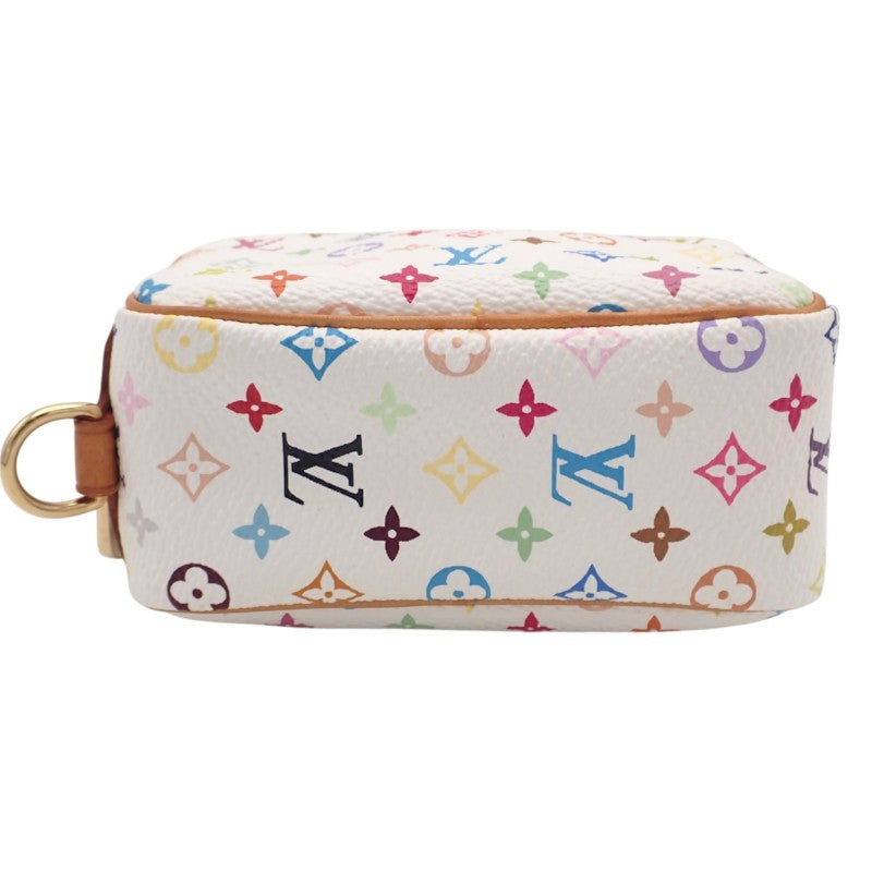 ルイヴィトン LOUIS VUITTON トゥルースワピティ M58033 モノグラム ポーチ レザー マルチカラー ホワイト ブロン ゴールド金具 レディース【中古】【ABランク】