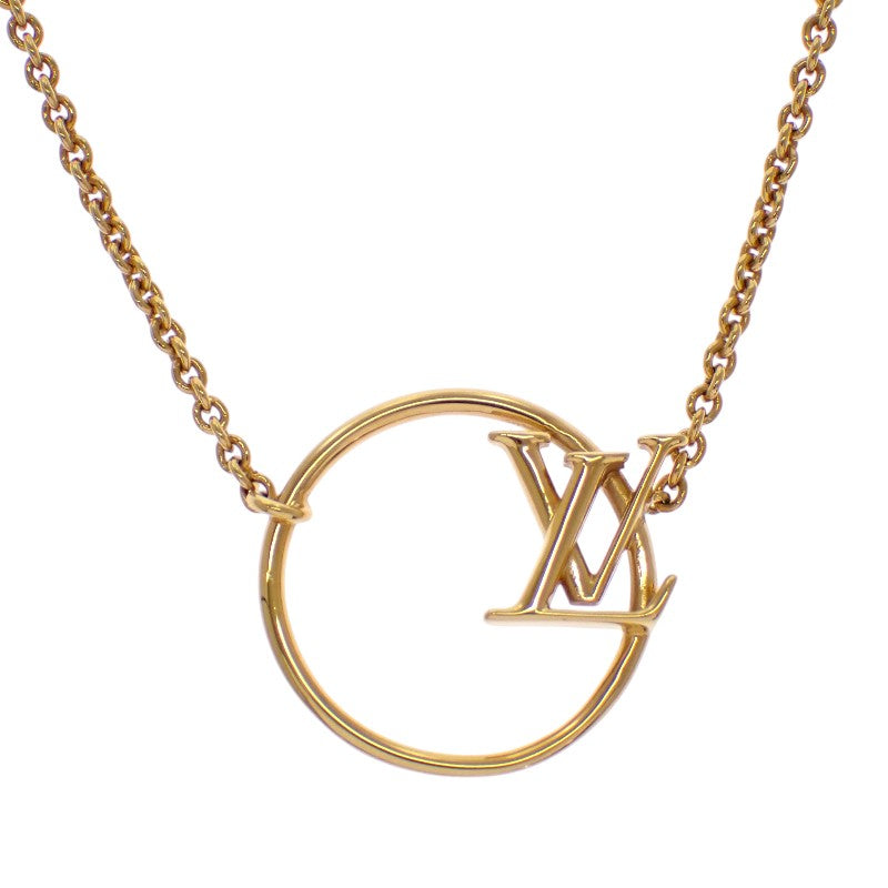 ルイヴィトン LOUIS VUITTON LVエクリプス コリエ M00762 ネックレス メタル ゴールド レディース【中古】【ABランク】