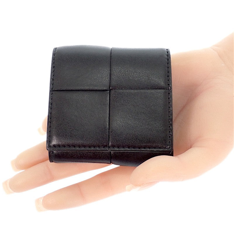 Bottega Veneta BOTTEGA VENETA Cassette 零錢包 679846VBWD28803 零錢包 牛皮 黑色 男女皆宜【中古】【AB級】