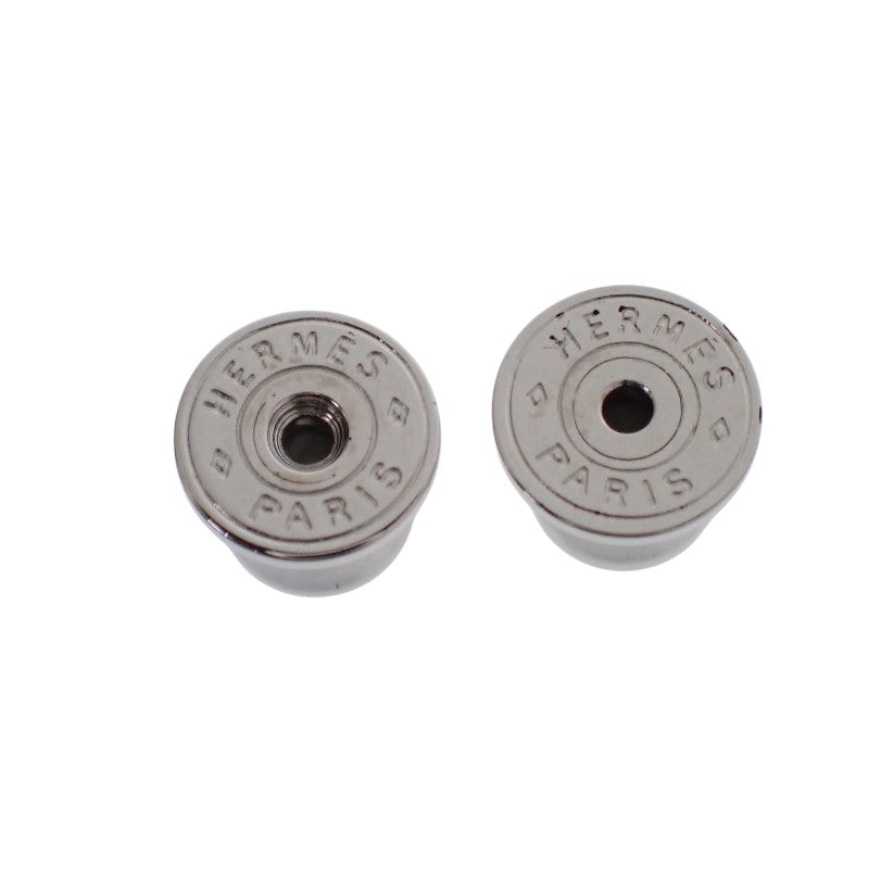 エルメス HERMES ポップH ピアス メタル ブラック シルバー金具 レディース【中古】【ABランク】