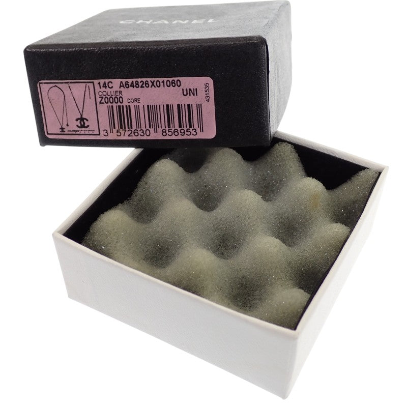 シャネル CHANEL ココマーク 100周年 ヴィンテージ A64826 X01060 ネックレス メタル ゴールド レディース メンズ【中古】【ABランク】