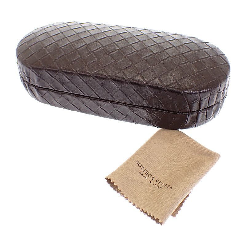 Bottega Veneta 寶緹嘉 BV252FS Intrecciato 交織編織太陽眼鏡 金屬 棕色 61□12/135 中性款【中古】【AB級】