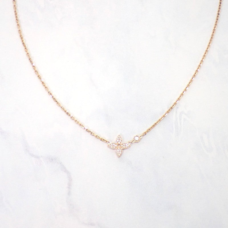 ルイヴィトン LOUIS VUITTON イディールブロッサム Q93871 ネックレス K18ピンクゴールド ダイヤモンド レディース【中古】【Aランク】