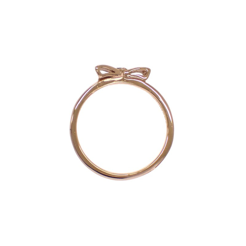 ete リボン ピンキーリング ananコラボ 3号 リング K10ピンクゴールド ダイヤモンド レディース【中古】【Aランク】