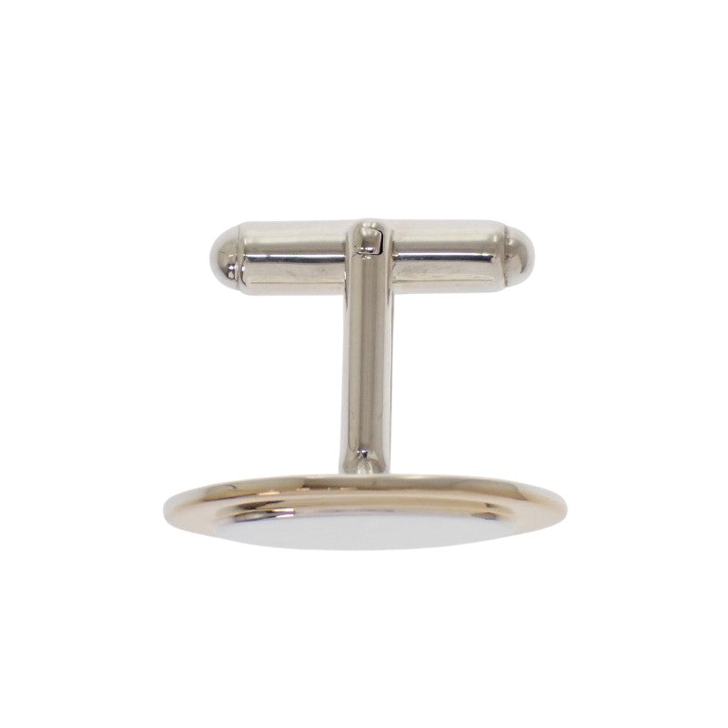 TIFFANY&Co. 橢圓形袖扣 K18黃金 純銀 金 銀 男士【中古】【A級】