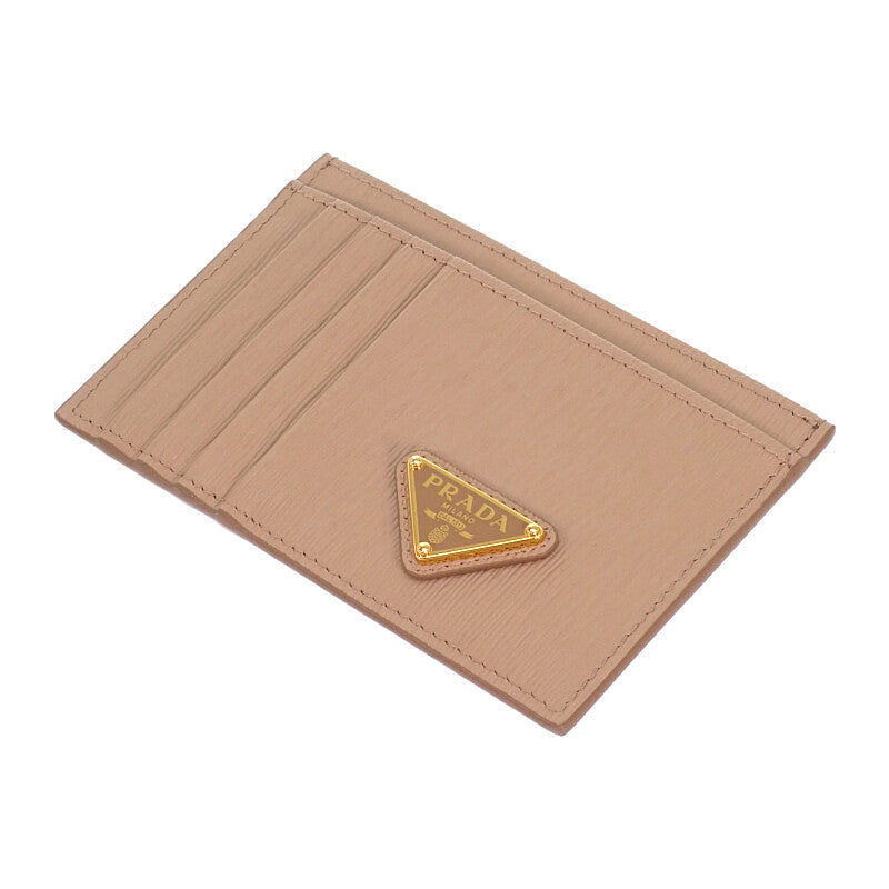 プラダ PRADA ヴィッテロ 1MC053 2DDU F0236 カードケース レザー ピンク CIPRIA ゴールド金具 レディース【中古】【Aランク】