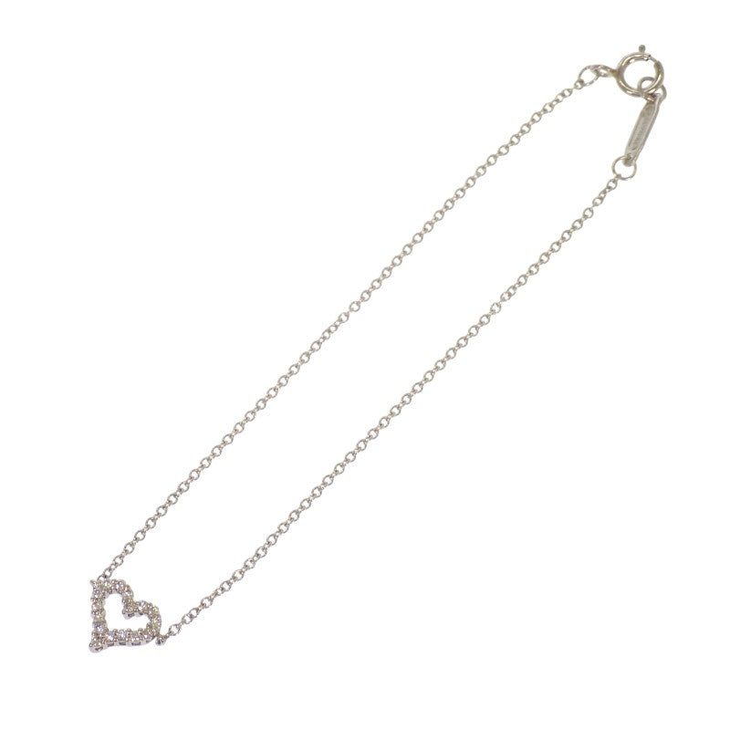 ティファニー TIFFANY&Co. センチメンタルハート ブレスレット Pt950プラチナ ダイヤモンド レディース【中古】【Aランク】