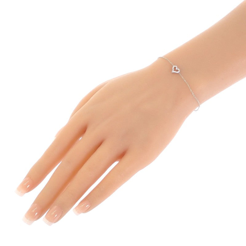 ティファニー TIFFANY&Co. センチメンタルハート ブレスレット Pt950プラチナ ダイヤモンド レディース【中古】【Aランク】