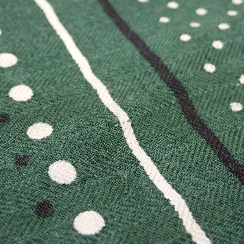 エルメス HERMES カレジェアン レクレ バンダナ 大判 ストール スカーフ カシミヤ シルク グリーン レディース【中古】【ABランク】