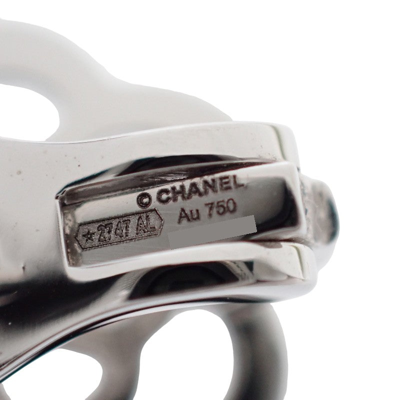 シャネル CHANEL カメリアコレクション J10608 ピアス K18ホワイトゴールド ダイヤモンド レディース【中古】【Aランク】