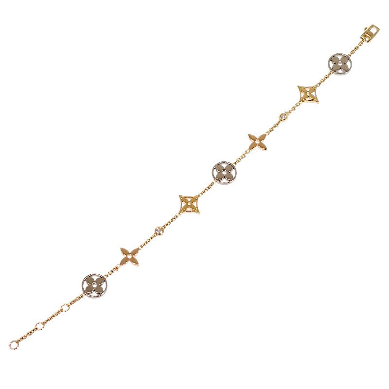 Louis Vuitton Monogram Idylle Q95286 Bracelet K18 Yellow Gold K18 White Gold K18 Pink Gold Gold Diamond Ladies 【Used】【A rank】