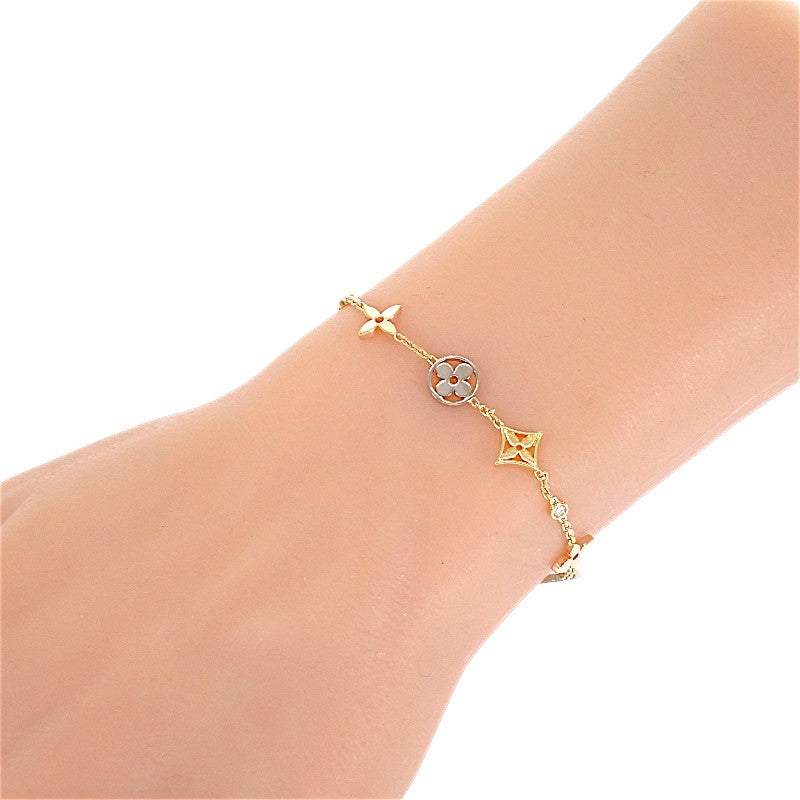 Louis Vuitton Monogram Idylle Q95286 Bracelet K18 Yellow Gold K18 White Gold K18 Pink Gold Gold Diamond Ladies 【Used】【A rank】