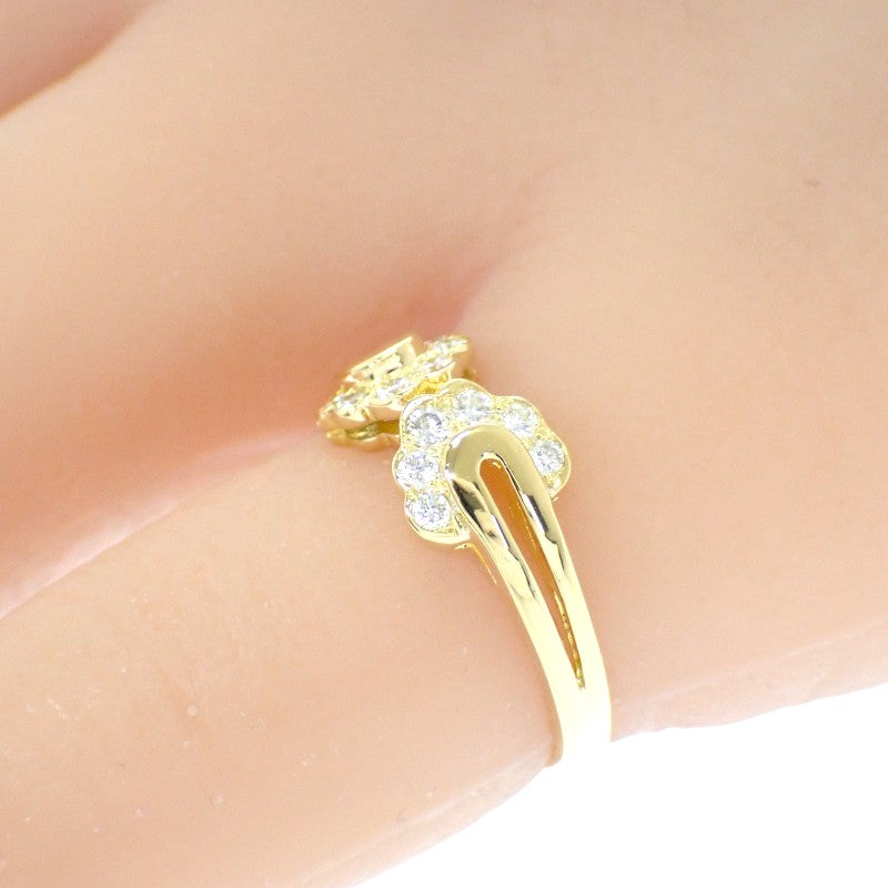 ディオール Dior 10号 リング K18イエローゴールド ダイヤモンド レディース【中古】【Aランク】