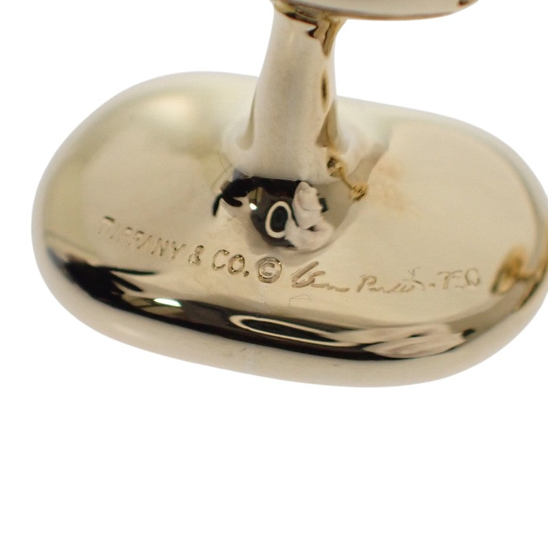 蒂芙尼 TIFFANY&Co. Bean 袖扣 K18黄金 金色 男士 女士【中古】【A级】