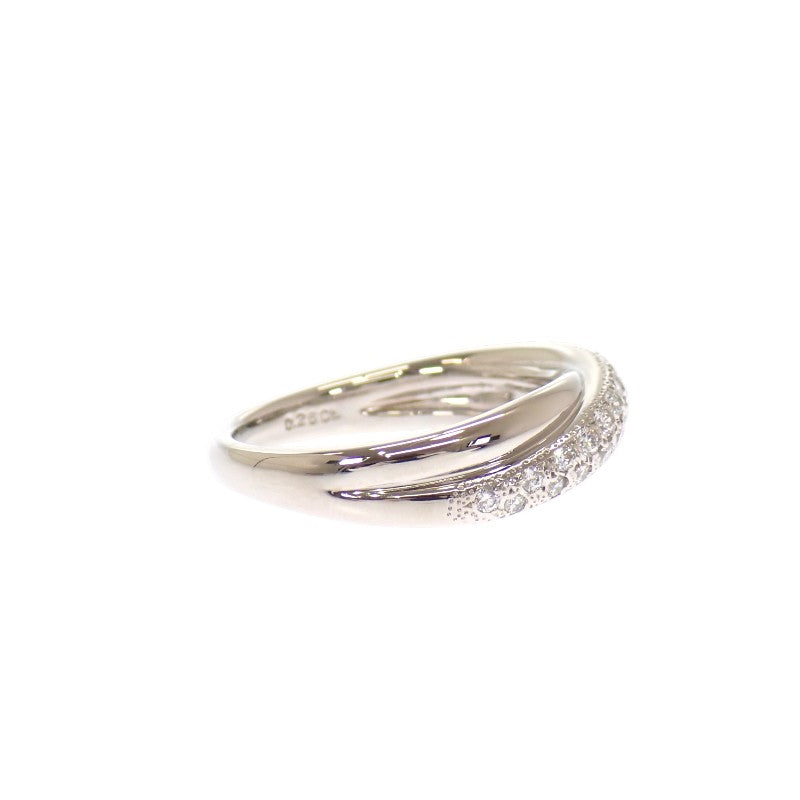 MIKIMOTO 御木本 鑽石 14號 戒指 Pt950鉑金 鑽石 女士【中古】【A級品】