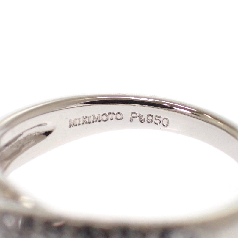 MIKIMOTO 御木本 鑽石 14號 戒指 Pt950鉑金 鑽石 女士【中古】【A級品】