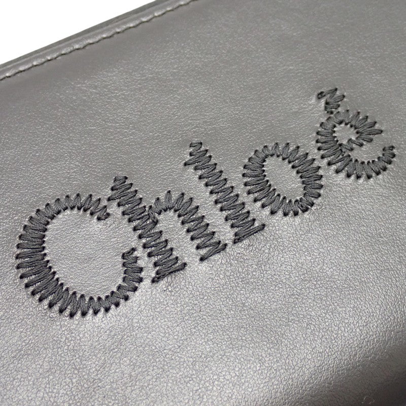 Chloe 克洛伊 長拉鍊錢包 CHC23AP970I10001 長夾 小牛皮 黑色 金色五金 女士【中古】【AB級】