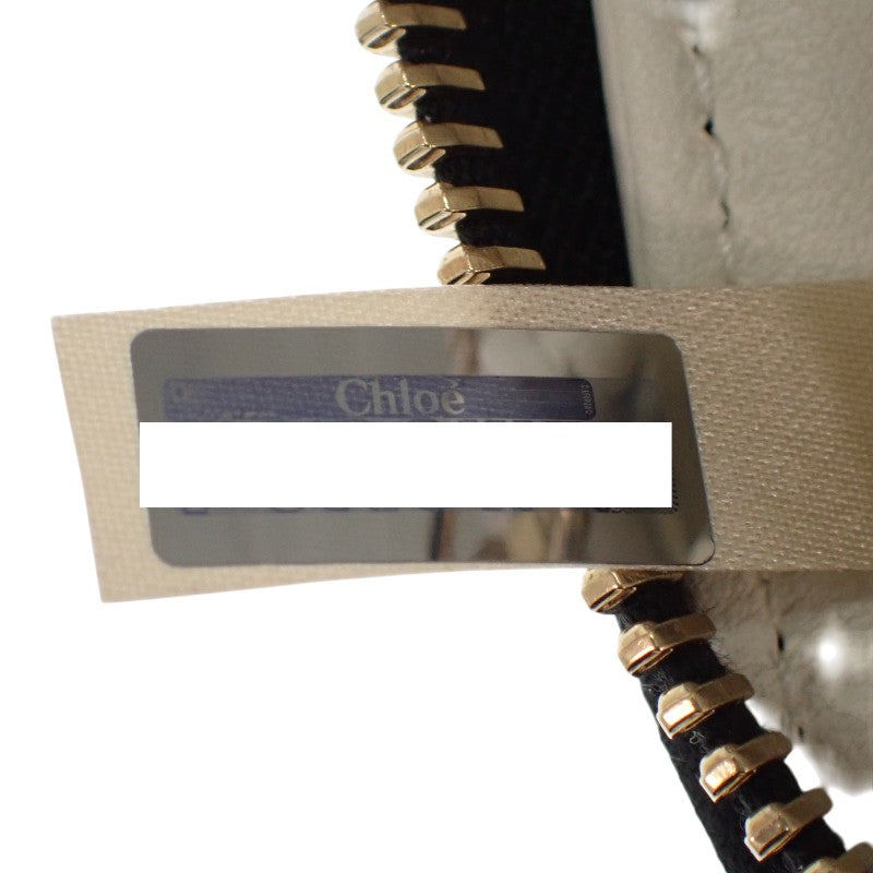 Chloe 克洛伊 長拉鍊錢包 CHC23AP970I10001 長夾 小牛皮 黑色 金色五金 女士【中古】【AB級】