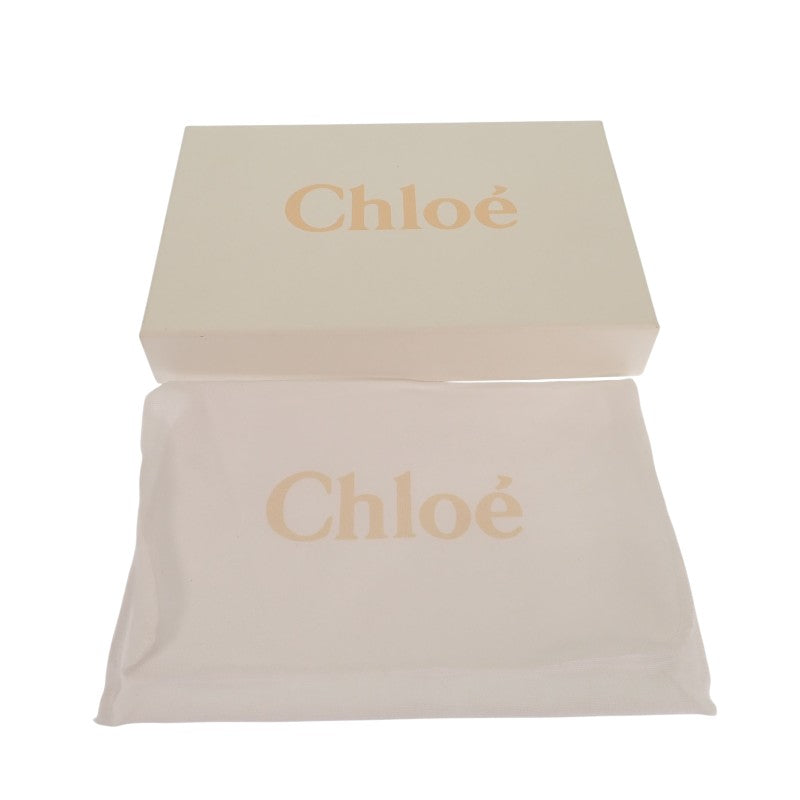 Chloe 克洛伊 長拉鍊錢包 CHC23AP970I10001 長夾 小牛皮 黑色 金色五金 女士【中古】【AB級】