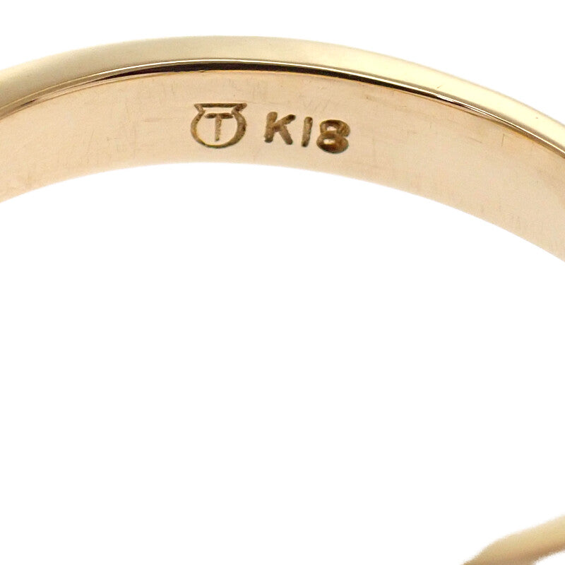TASAKI Pearl Ring K18 Yellow Gold Diamond Women's 【Used】【A rank】