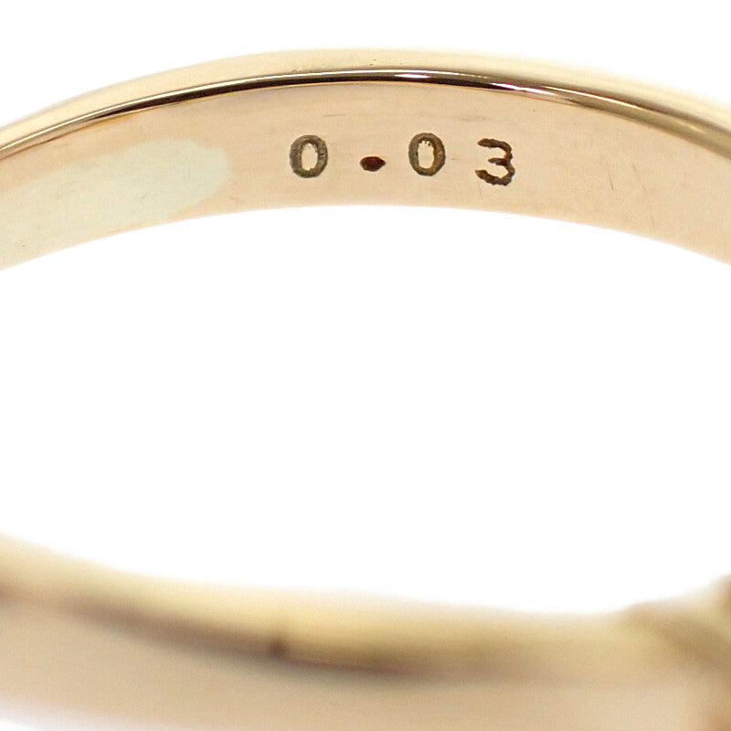 TASAKI Pearl Ring K18 Yellow Gold Diamond Women's 【Used】【A rank】