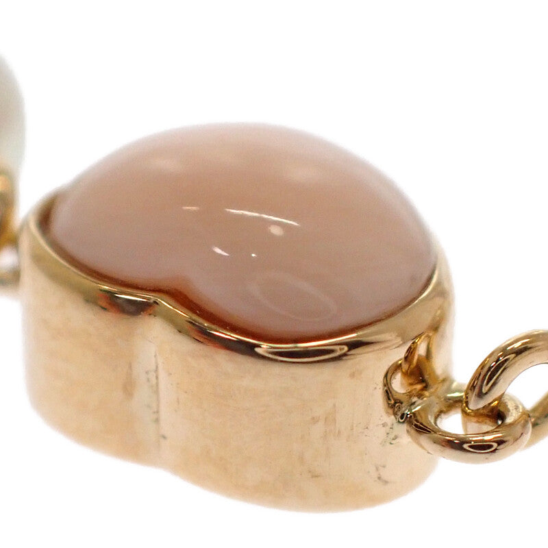 タサキ TASAKI ハート コーラル ブレスレット K18イエローゴールド パール サンゴ ピンク レディース【中古】【Aランク】