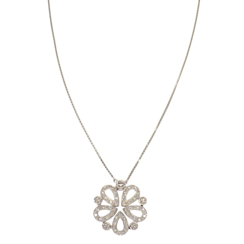 タサキ TASAKI ダイヤモンド マグネット ネックレス K18ホワイトゴールド ダイヤモンド レディース【中古】【Aランク】