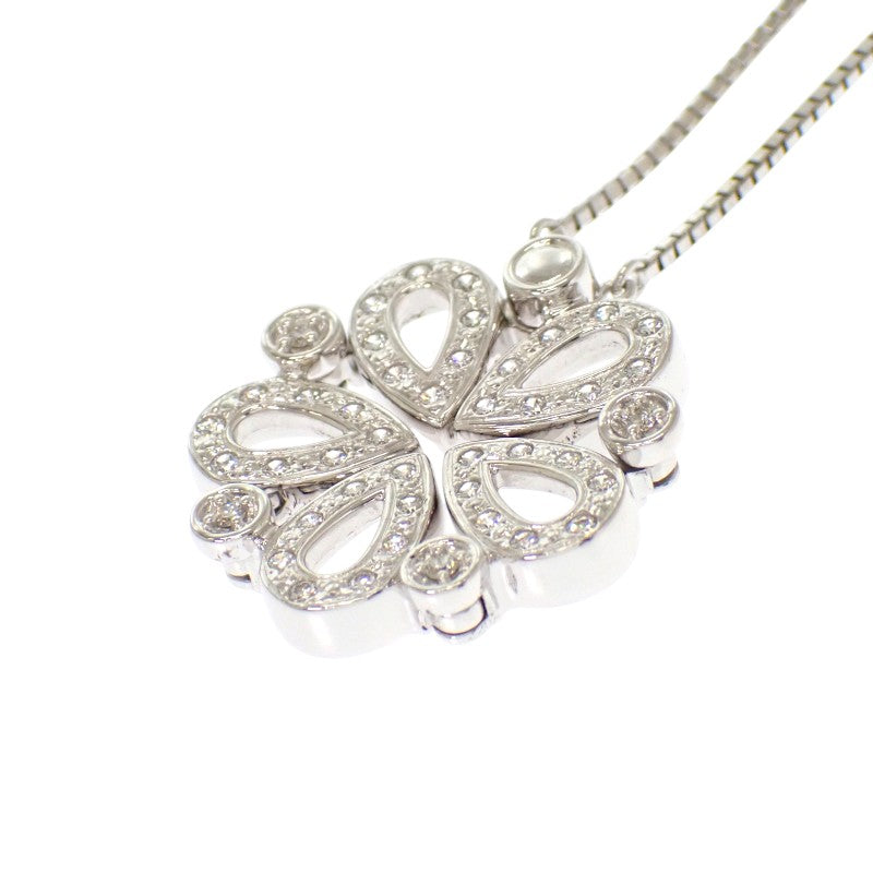 タサキ TASAKI ダイヤモンド マグネット ネックレス K18ホワイトゴールド ダイヤモンド レディース【中古】【Aランク】