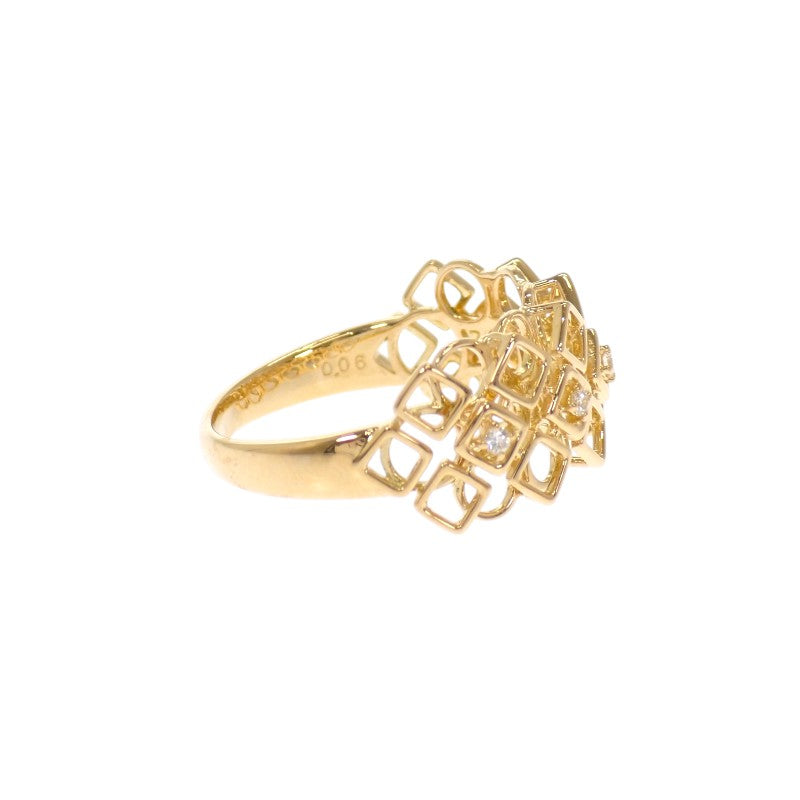 タサキ TASAKI デザイン 19号 リング K18イエローゴールド ダイヤモンド レディース メンズ【中古】【Aランク】