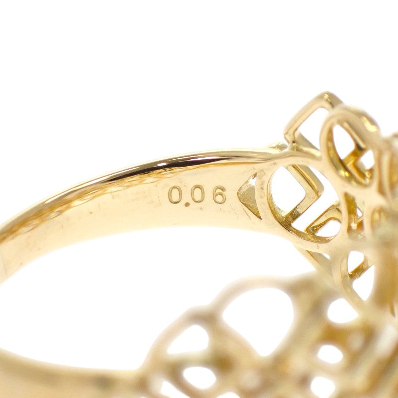 タサキ TASAKI デザイン 19号 リング K18イエローゴールド ダイヤモンド レディース メンズ【中古】【Aランク】