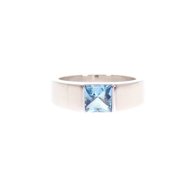 カルティエ CARTIER タンク 12号 52 B4036252 リング K18ホワイトゴールド アクアマリン レディース【中古】【Aランク】