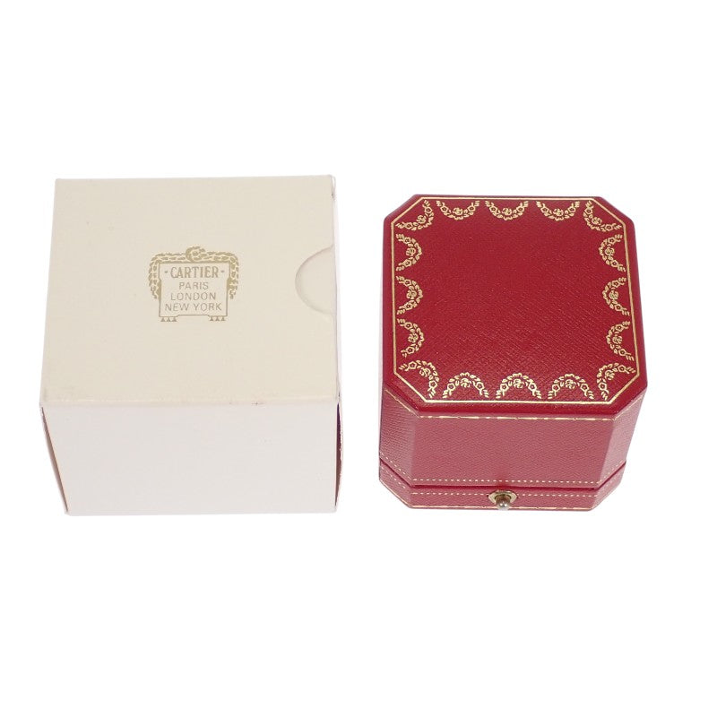 卡地亞 CARTIER 坦克 12號 B4036252 戒指 K18白金 海藍寶石 #52 女士【中古】【A級】