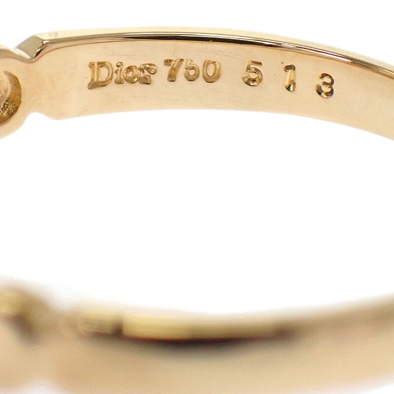 ディオール Dior ハート 14号 リング K18イエローゴールド ダイヤモンド レディース【中古】【Aランク】